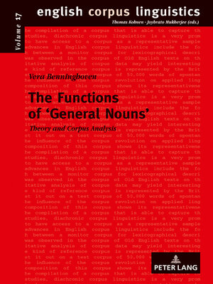 cover image of The Functions of  General Nouns›